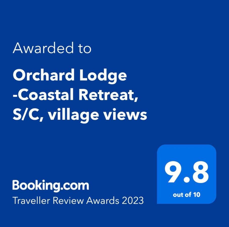 Orchard Lodge -Coastal Retreat, New Build, Village Views, Private Garden And Terrace Saint Brides Major Exterior photo